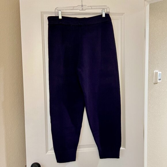 Zara Matching Set, Hoodie Sweater, Jogger Pants, Navy Blue, Knit - Picture 8 of 9